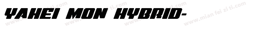 YaHei mon Hybrid字体转换